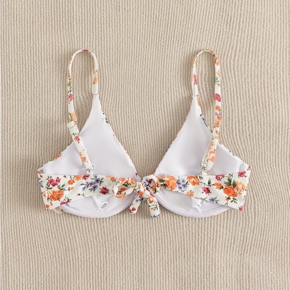 SHEIN Swim Ditsy Floral Underwire Bikini Top Poshmark